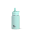 Mini 14oz Stainless Steel Kids Water Bottle With Straw Lid - Aqua -Best Cup Shop 20degreeaqua
