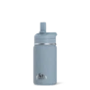 Mini 14oz Stainless Steel Kids Water Bottle With Straw Lid- Storm