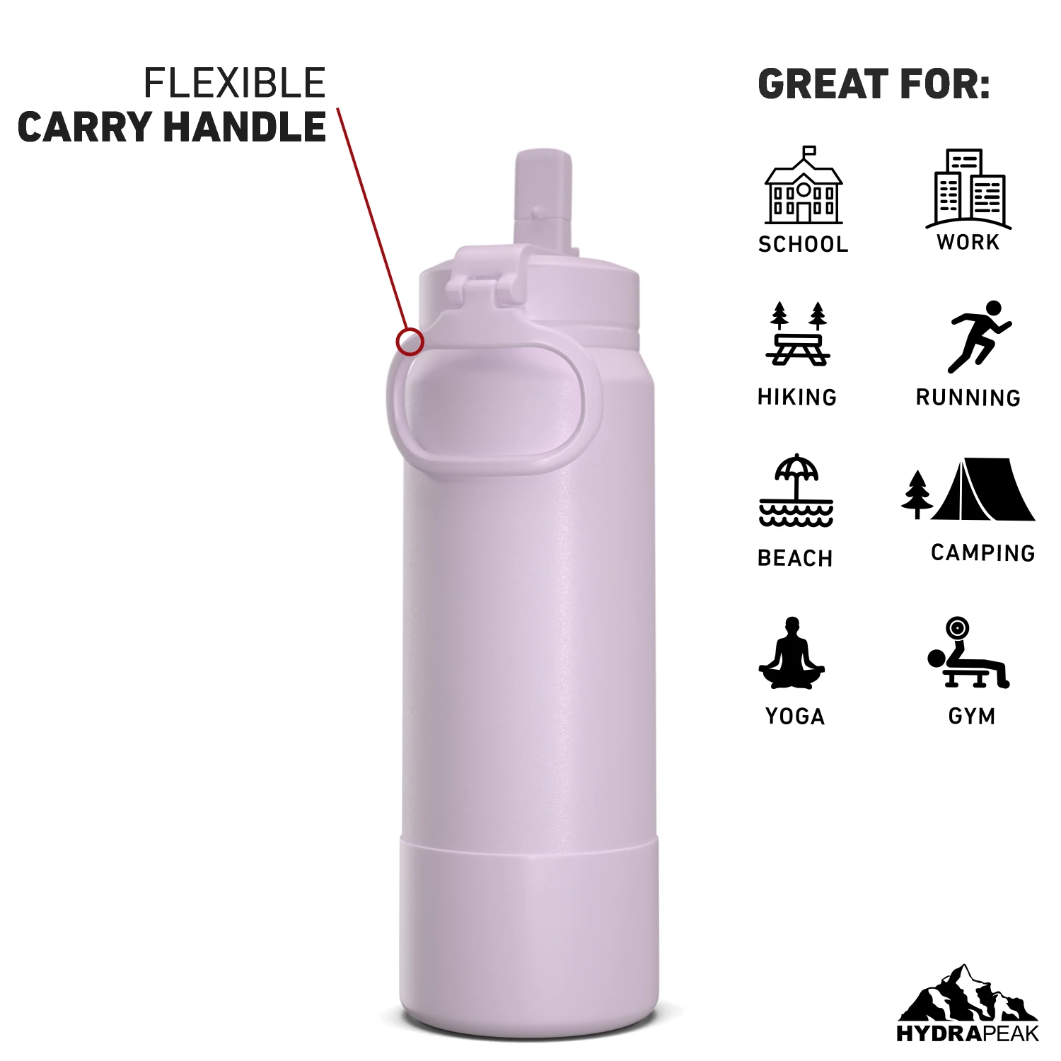 26oz Insulated Water Bottles with Matching Straw Lid and Rubber Boot - Blush 26oz Insulated Water Bottles With Matching Straw Lid And Rubber Boot - Blush -Best Cup Shop 26ozsportbootSTRAWbackBlus