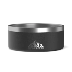 4 Cup Stainless Steel Dog Bowls For Water Or Food - Black