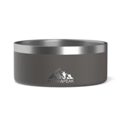 4 Cup Stainless Steel Dog Bowls For Water Or Food- Graphite