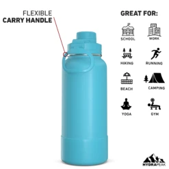 32oz Insulated Water Bottles With Matching Chug Lid And Rubber Boot- Belize -Best Cup Shop 32ozsportchugBACKBELIZE ccc752b6 05fd 47a7 934e 367ab2c50846