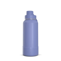 32oz Insulated Water Bottles With Matching Chug Lid And Rubber Boot - Iris