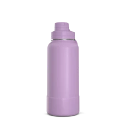 32oz Insulated Water Bottles With Matching Chug Lid And Rubber Boot - Mauve