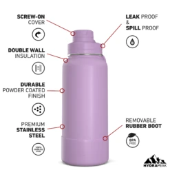 32oz Insulated Water Bottles With Matching Chug Lid And Rubber Boot - Mauve -Best Cup Shop 32ozsportchugturnMauve 07f4f735 3f78 4602 a747 55216af9f5bc