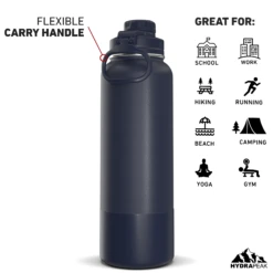 40oz Insulated Water Bottles With Matching Chug Lid And Rubber Boot- Navy -Best Cup Shop 40ozCHUGbackNavy 7f3ce925 587d 40f7 9441 3ac6931f58b8