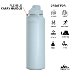 40oz Insulated Water Bottles With Matching Chug Lid And Rubber Boot- Powder Blue -Best Cup Shop 40ozCHUGbackPowderBlue 3e12429a b3cf 4106 aec5 5c67ffa9edb2