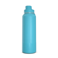 40oz Insulated Water Bottles With Matching Chug Lid And Rubber Boot- Belize