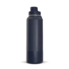 40oz Insulated Water Bottles With Matching Chug Lid And Rubber Boot- Navy -Best Cup Shop 40ozCHUGfrontNavy