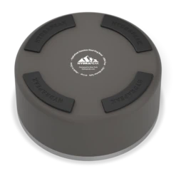 8 Cup Stainless Steel Dog Bowls For Water Or Food - Graphite -Best Cup Shop 64DogBowl BottomRubber Graphite PC