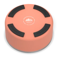 8 Cup Stainless Steel Dog Bowls For Water Or Food- Peach -Best Cup Shop 64DogBowl BottomRubber Peach PC