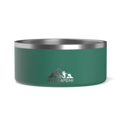 8 Cup Stainless Steel Dog Bowls For Water Or Food- Forest