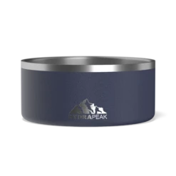 8 Cup Stainless Steel Dog Bowls For Water Or Food - Navy