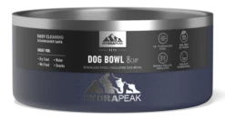 8 Cup Stainless Steel Dog Bowls For Water Or Food - Navy -Best Cup Shop 64DogBowl WithSleeve Navy PC