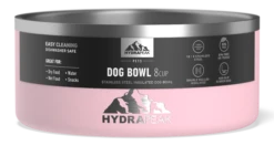 8 Cup Stainless Steel Dog Bowls For Water Or Food - Pink -Best Cup Shop 64DogBowl WithSleeve Pink PC