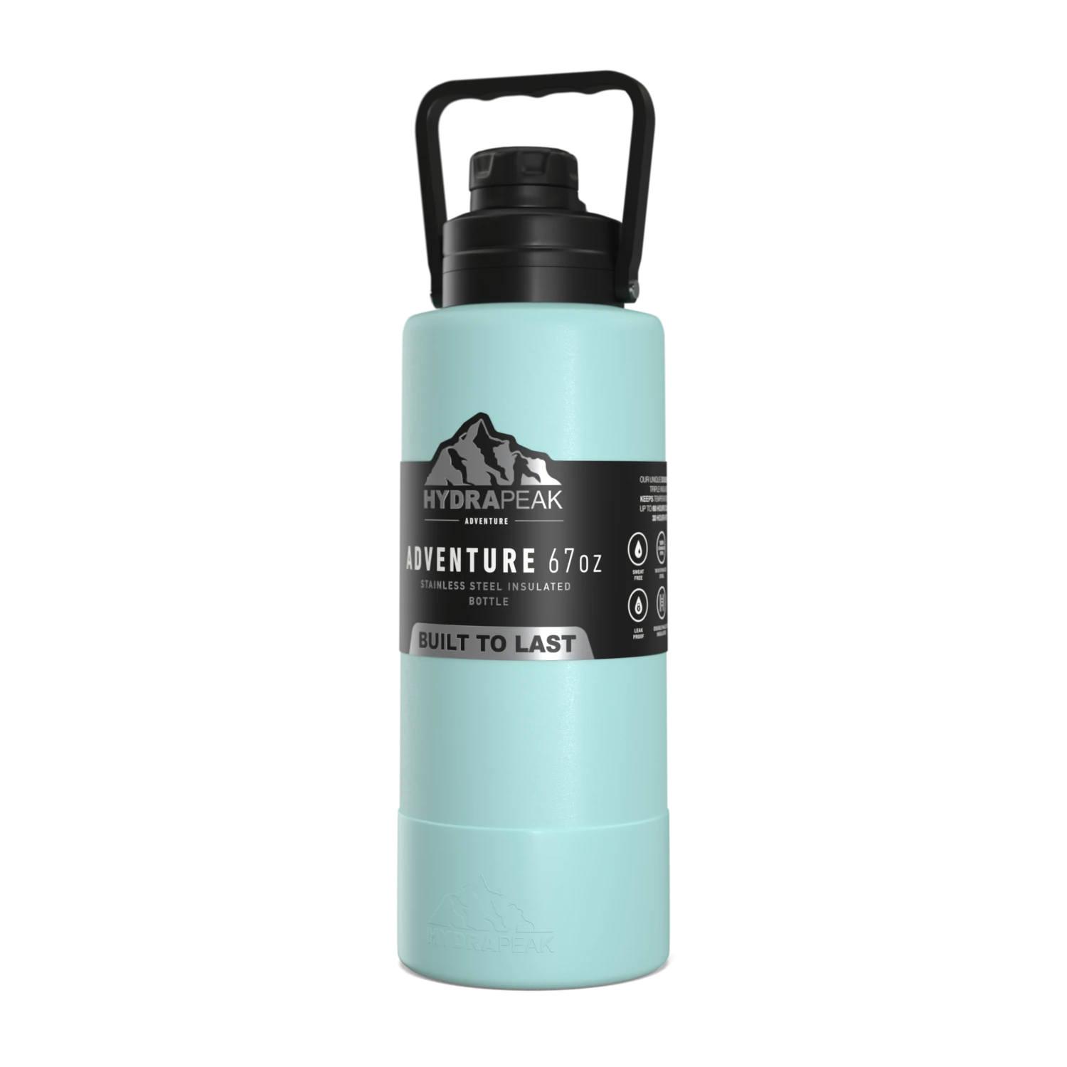 Adventure 67oz Insulated Water Bottle with Handle and Matching Rubber Boot- Alpine Adventure 67oz Insulated Water Bottle With Handle And Matching Rubber Boot- Alpine -Best Cup Shop Adventure67oz Alpine