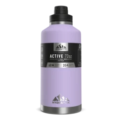 72oz Stainless Steel Insulated Water Bottle With Flexible Chug Lid- Lavender 4 72oz Stainless Steel Insulated Water Bottle With Flexible Chug Lid- Lavender -Best Cup Shop Dlav72ozsleeve