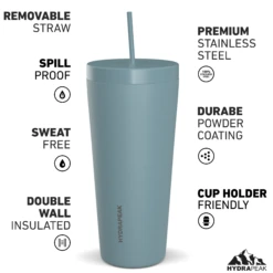 Traveler 25oz Insulated Tumbler With Lid And Straw- Modern Blue -Best Cup Shop HP 25oz Traveler ModernBlueTurned cdf4dfdf 38e8 41d5 bfc8 182d8954eb51