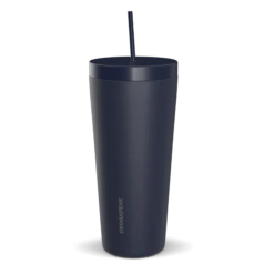 Traveler 25oz Insulated Tumbler With Lid And Straw- Navy