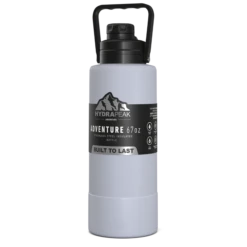 Adventure 67oz Insulated Water Bottle With Handle And Matching Rubber Boot- Iceberg