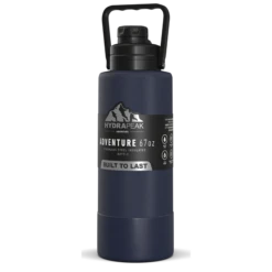 Adventure 67oz Insulated Water Bottle With Handle And Matching Rubber Boot - Navy