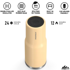 Nomad 32 Oz Tumbler With Handle And Straw Lid - Creamsicle -Best Cup Shop HP Nomad 32 BottomView Creamsicle