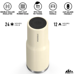 Nomad 32 Oz Tumbler With Handle And Straw Lid - Modern Cream -Best Cup Shop HP Nomad 32 BottomView ModernCream