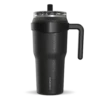 Roadster 40oz Tumbler With Handle And 2-in-1 Straw Lid - Black -Best Cup Shop HP ROADSTER Black Front NoSleeve