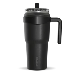 Roadster 40oz Tumbler With Handle And 2-in-1 Straw Lid - Black
