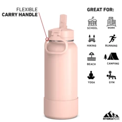 32oz Insulated Water Bottles With Matching Straw Lid And Rubber Boot - Peony 4 32oz Insulated Water Bottles With Matching Straw Lid And Rubber Boot - Peony -Best Cup Shop HP SPORTBOOT 32 Back 20d2 Peony