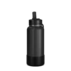 32oz Insulated Water Bottles With Matching Straw Lid And Rubber Boot- Black -Best Cup Shop HP SPORTBOOT 32 Front 20d3 Black