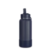 32oz Insulated Water Bottles With Matching Straw Lid And Rubber Boot- Navy -Best Cup Shop HP SPORTBOOT 32 Front 20d3 Navy
