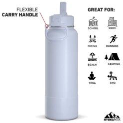 40oz Insulated Water Bottles With Matching Straw Lid And Rubber Boot - Ice -Best Cup Shop HP SPORTBOOT 40 Back 20d Iceberg 1d8cce5e 43d4 423f 8643 4df515fb12a1