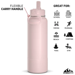 40oz Insulated Water Bottles With Matching Straw Lid And Rubber Boot - Seashell -Best Cup Shop HP SPORTBOOT 40 Back 20d Seashell c79512c2 255f 4563 a422 aec9f1b8b893
