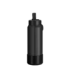 26oz Insulated Water Bottles With Matching Straw Lid And Rubber Boot- Black