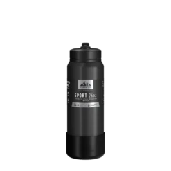 26oz Insulated Water Bottles With Matching Straw Lid And Rubber Boot- Black 4 26oz Insulated Water Bottles With Matching Straw Lid And Rubber Boot- Black -Best Cup Shop HP SportBoot 26 FrontwSleeve Black 04