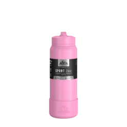 26oz Insulated Water Bottles With Matching Straw Lid And Rubber Boot - Bubblegum -Best Cup Shop HP SportBoot 26 FrontwSleeve Bubblegum 06