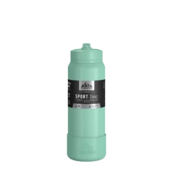 26oz Insulated Water Bottles With Matching Straw Lid And Rubber Boot - Pale Sage -Best Cup Shop HP SportBoot 26 FrontwSleeve PaleSage 28