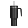 Voyager 40 Oz Tumbler With Handle And Straw Lid- Black -Best Cup Shop HP Voyager 40 Black