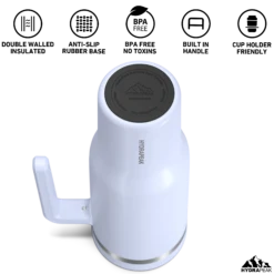 Voyager 40 Oz Tumbler With Handle And Straw Lid- Ice -Best Cup Shop HP Voyager 40 BottomView Iceberg