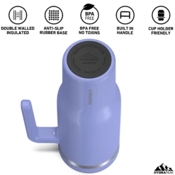 Voyager 40 Oz Tumbler With Handle And Straw Lid- Iris 4 Voyager 40 Oz Tumbler With Handle And Straw Lid- Iris -Best Cup Shop HP Voyager 40 BottomView Iris