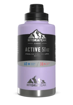 50oz Stainless Steel Insulated Large Water Bottle With Chug Lid - Lavender 4 50oz Stainless Steel Insulated Large Water Bottle With Chug Lid - Lavender -Best Cup Shop HP Wide 50 Chug DLavenderSleeve