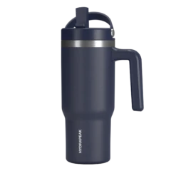 Voyager Kid's 18 Oz Tumbler With Handle And Straw Lid - Navy