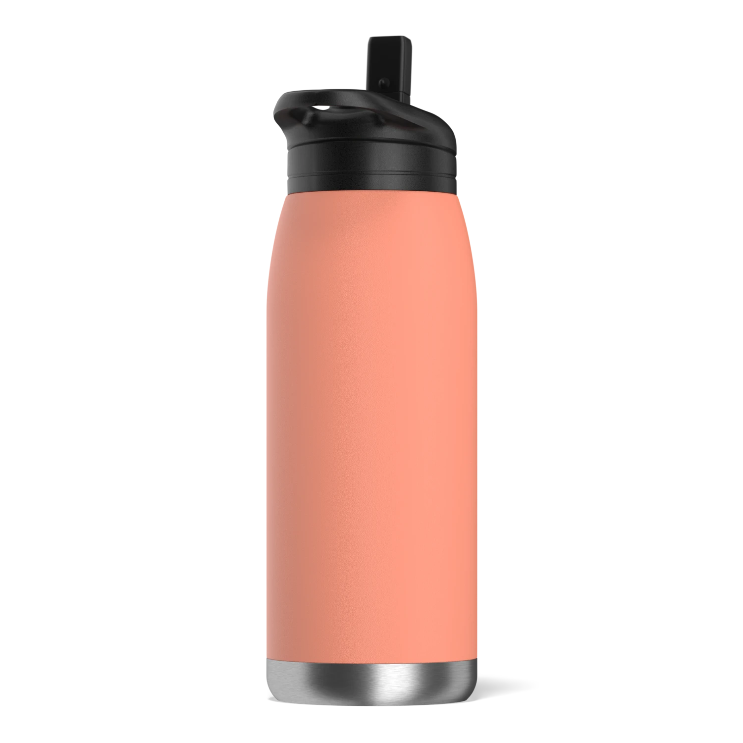 Flow 32oz Stainless Steel Insulated Water Bottle with Straw Lid Bottle- Peach Flow 32oz Stainless Steel Insulated Water Bottle With Straw Lid Bottle- Peach -Best Cup Shop backblack1 12