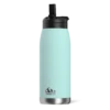 Flow 32oz Stainless Steel Insulated Water Bottle With Straw Lid Bottle - Aqua -Best Cup Shop backblack1 19