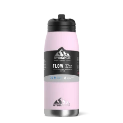 Flow 32oz Stainless Steel Insulated Water Bottle With Straw Lid Bottle- Blush -Best Cup Shop backblack1 35