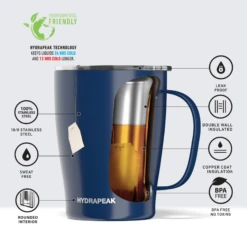 SAVOR 18oz Stainless Steel Insulated Travel Mug - Cobalt -Best Cup Shop cobaltinfo 87a178ad d816 49d2 9d98 8288f0787a2f