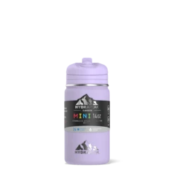 Mini 14oz Stainless Steel Kids Water Bottle With Straw Lid- Digital Lavender -Best Cup Shop dlavminisleeve