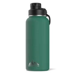 32oz Stainless Steel Insulated Water Bottle With Flexible Chug Lid- Forest Green