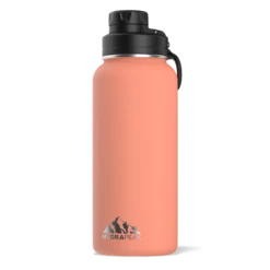 32oz Stainless Steel Insulated Water Bottle With Flexible Chug Lid- Peach
